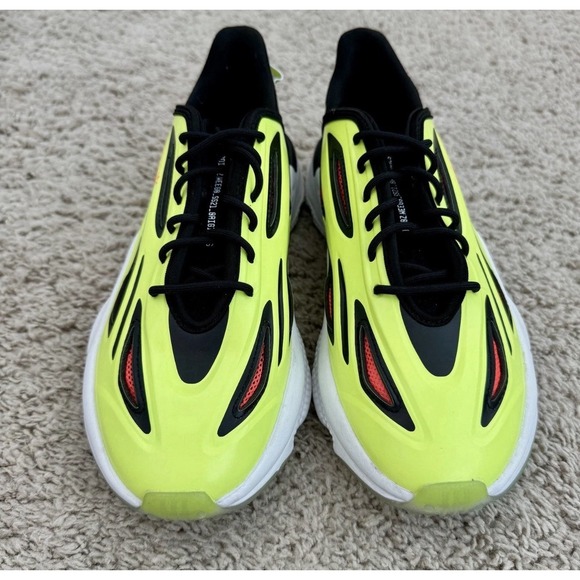 Adidas Shoes Men's 6.5 Ozworld Oznova Neon Yellow Black Red Chunky Sneakers - Picture 2 of 9